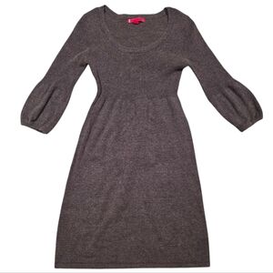 Grey Thin Sweater Dress
